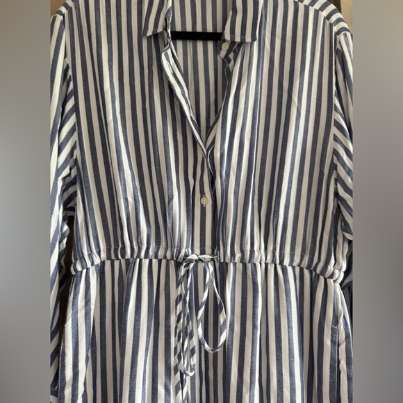 LIKE NEW Gap Tie Waist Midi Shirt Dress - Picture 6 of 11